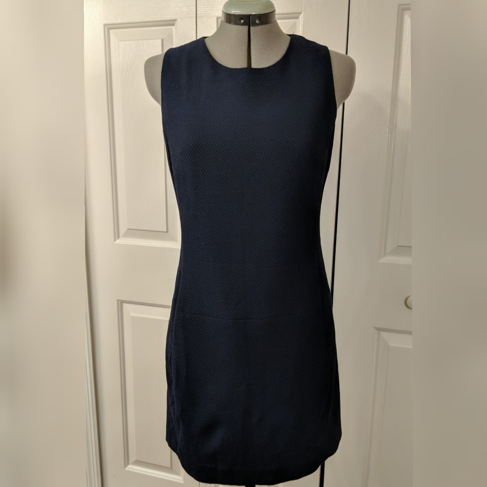 Theory Navy Pebble Dress Size 04
